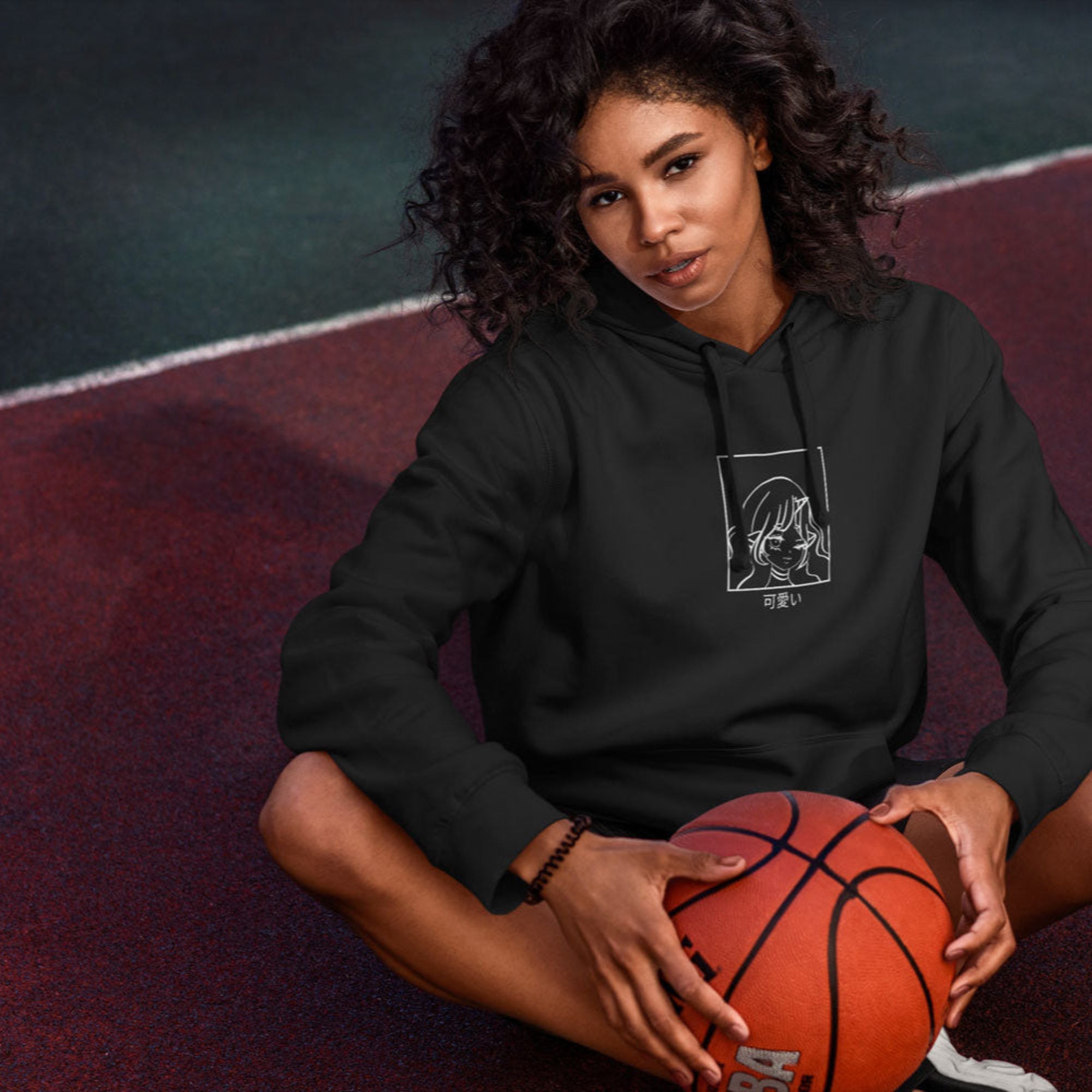 Embroidered Anime  Cotton women Hoodie - summer Fridays 2025 cute slushes