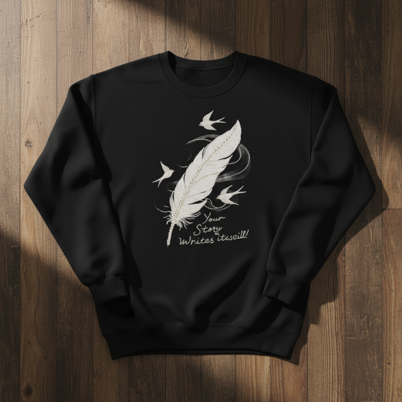 Your Story Writes Itself Cotton Unisex Sweatshirt