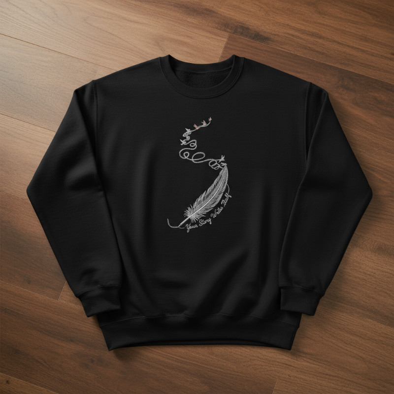 Your Story Writes Itself Cotton Unisex Sweatshirt Cute