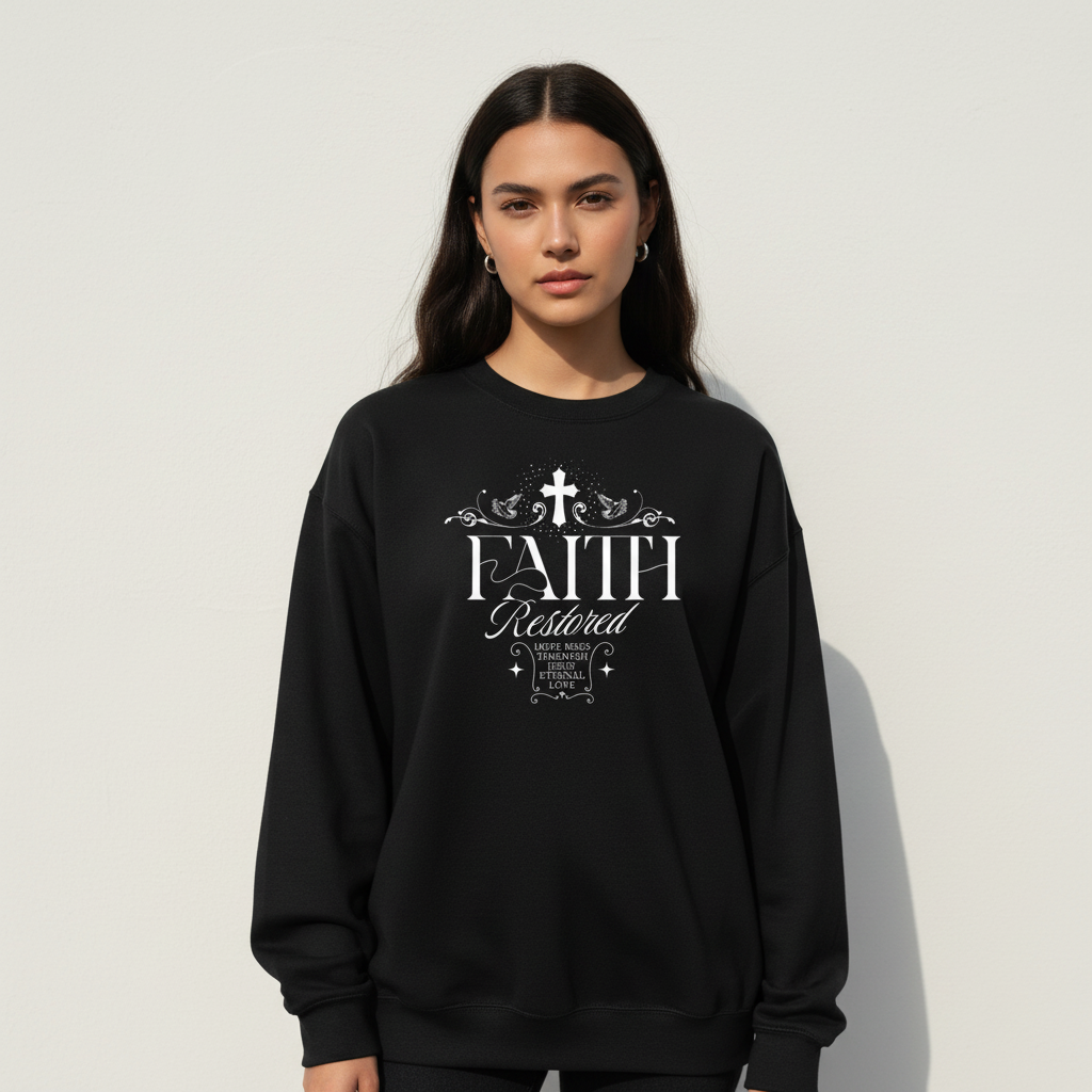 Faith Restored Unisex organic sweatshirt