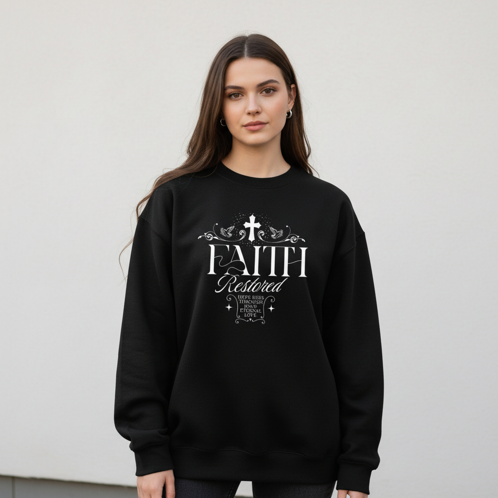 Faith Restored Unisex organic sweatshirt