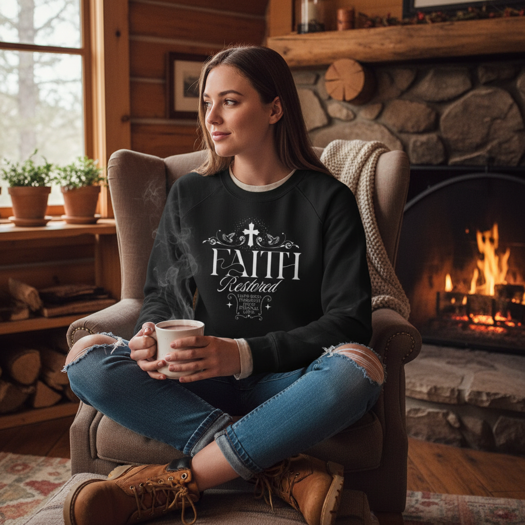 Faith Restored Unisex organic sweatshirt