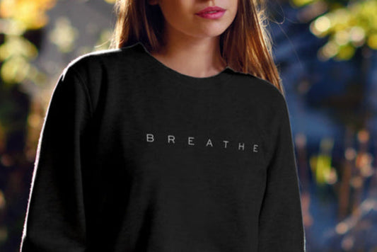 organic embroidery sweatshirt breathe