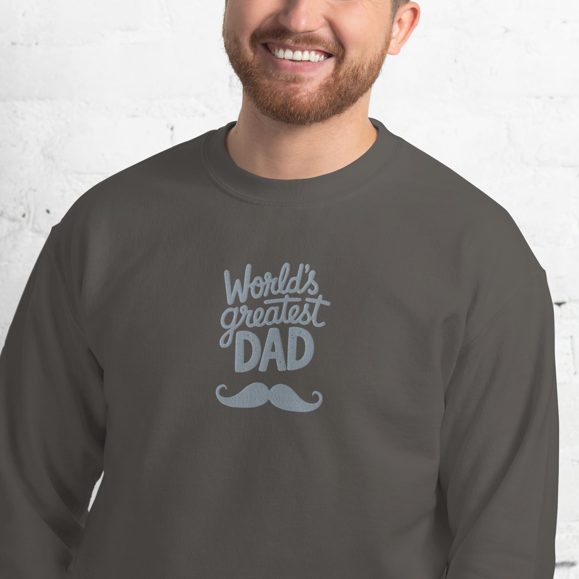 World's Greatest Dad Sweatshirt or Hoodie, Embroidered Gift with Est Year or Kids Names