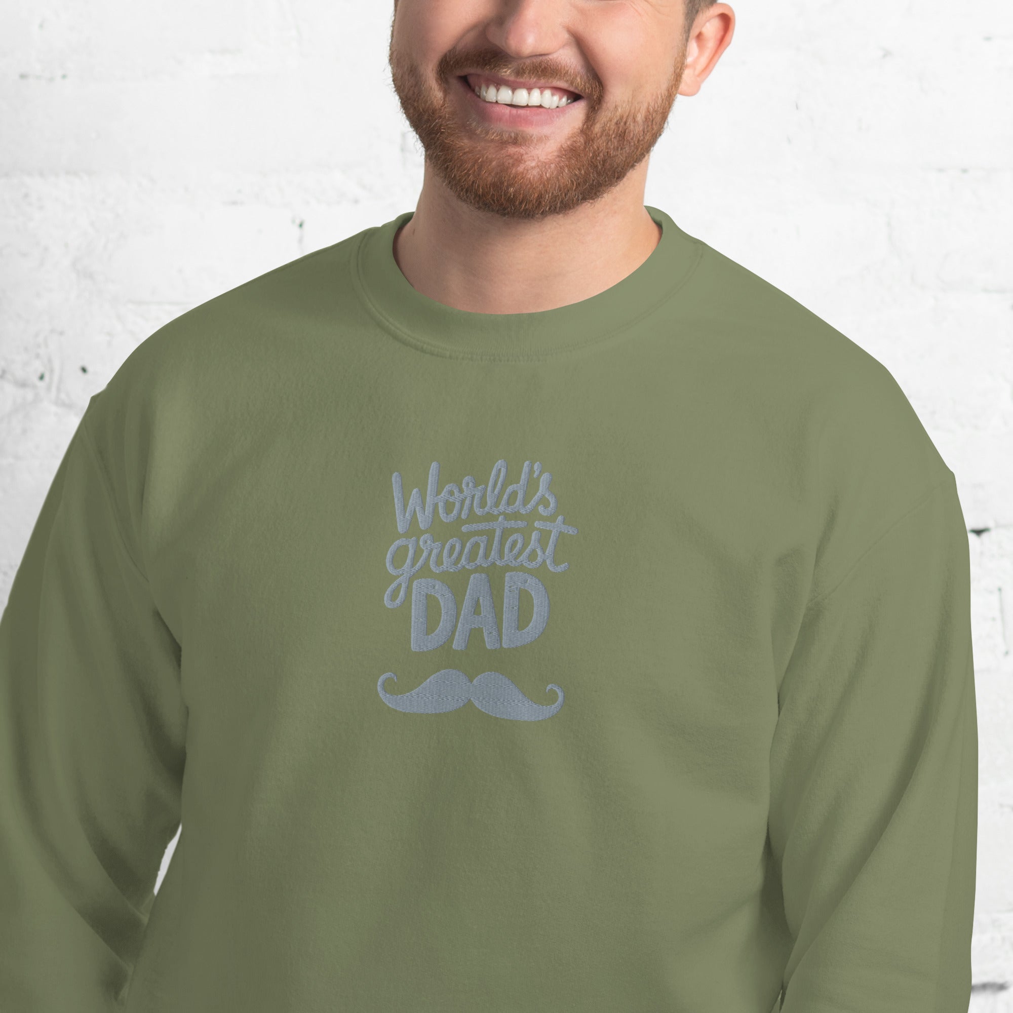 World's Greatest Dad Sweatshirt or Hoodie, Embroidered Gift with Est Year or Kids Names