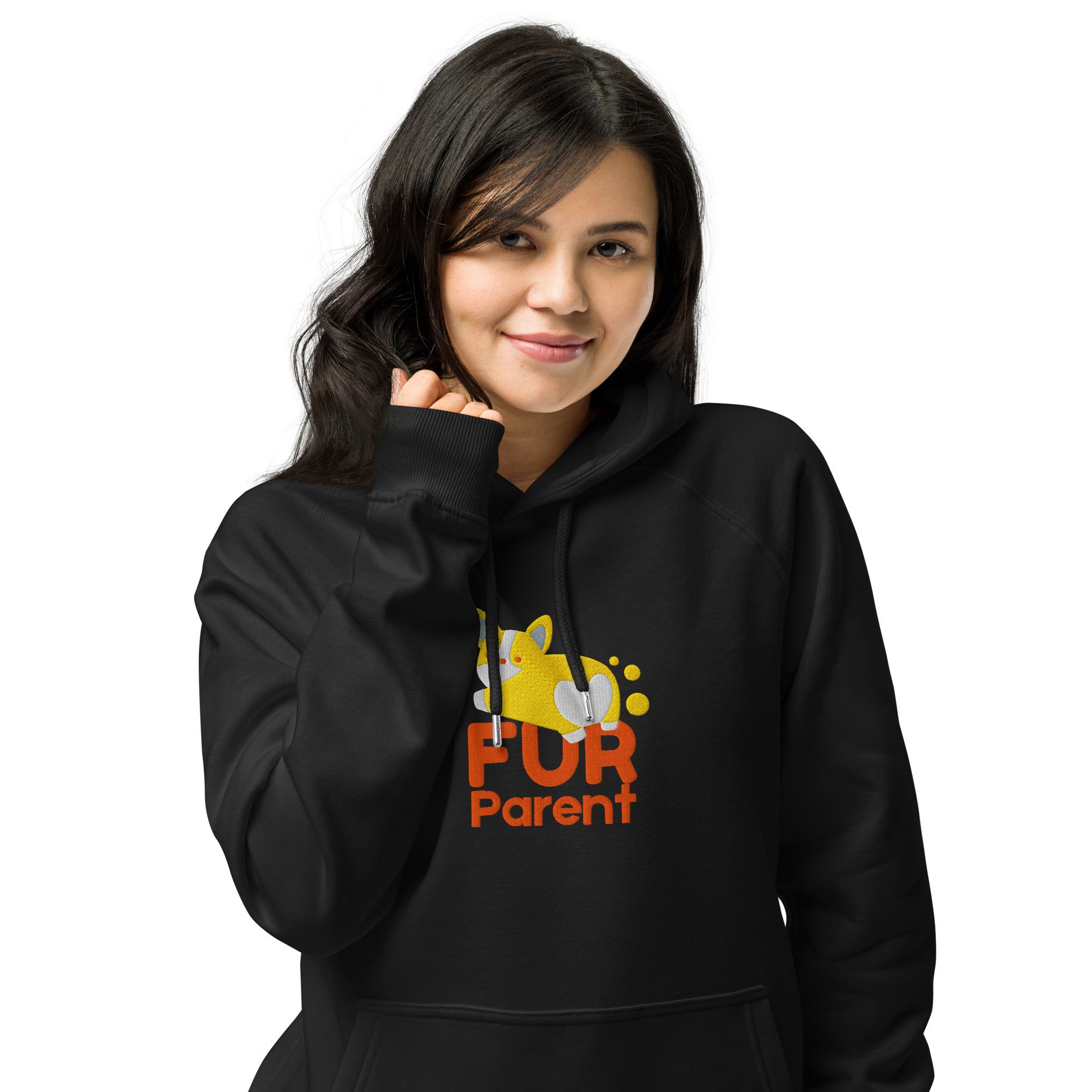 Dog korgi Fur Parent Embroidered  Oversized Cotton Hoodies Women - summer Fridays 2025 cute slushes