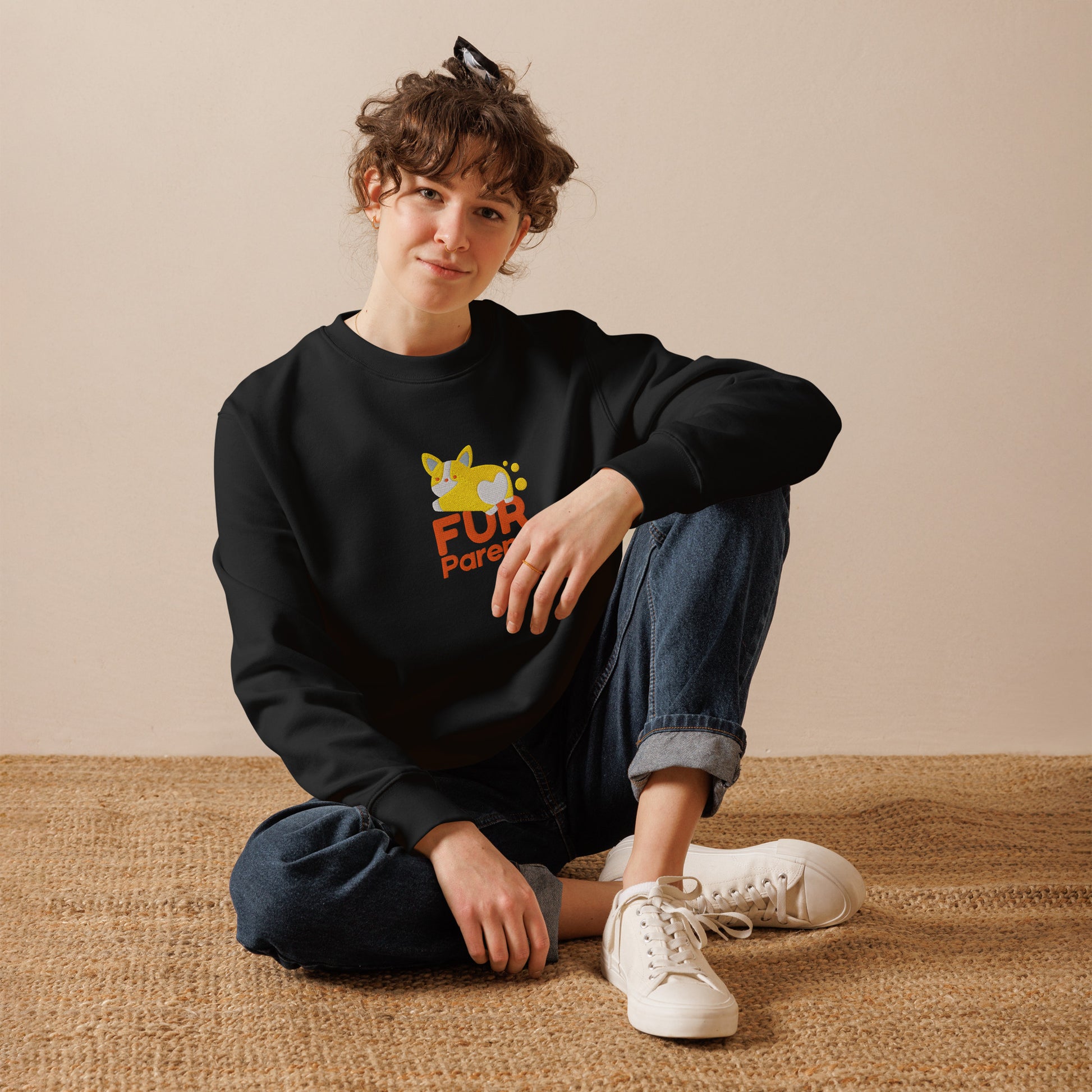 Custom Dog Lover Embroidered  cotton sweatshirts women - cute slushes
